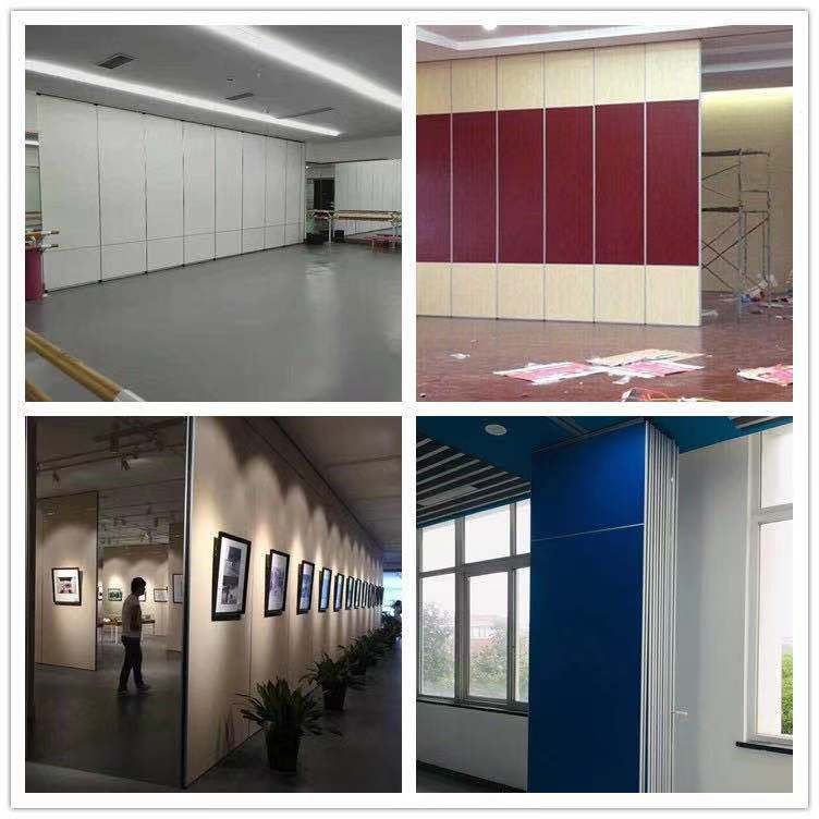 山東酒店活動(dòng)隔斷，吊軌道隔斷工程