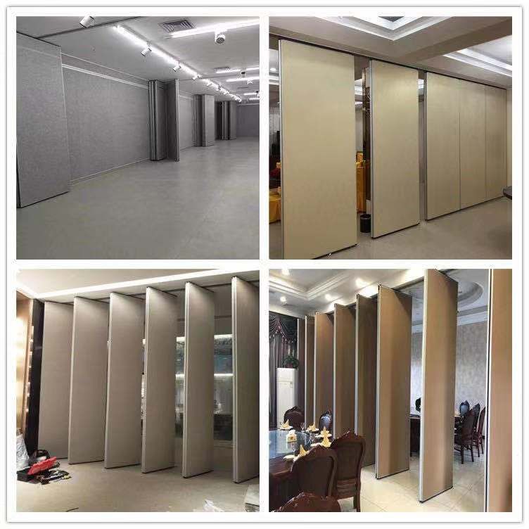 山東酒店活動(dòng)隔斷，吊軌道隔斷工程