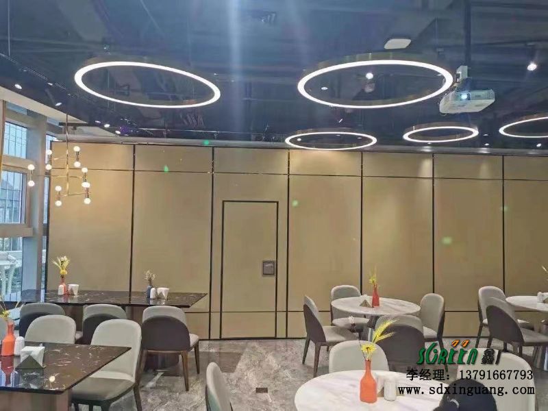 濰坊酒店活動(dòng)隔斷墻飯店包廂，移動(dòng)折疊推拉隔斷